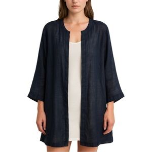 NWT SOFT SURROUNDINGS 100% Linen Topper Duster. Size PL